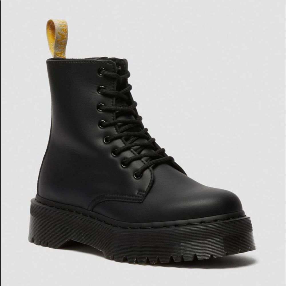 Dr. Martens, Vegan Jadon Li Mono Platform Boots in Black